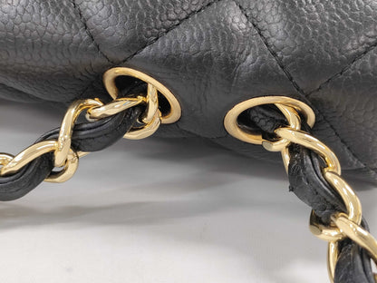 CHANEL Caviar Skin Matelasse Jumbo Shoulder Bag