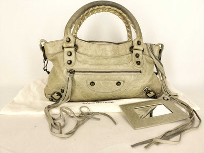 BALENCIAGA The First Balenciaga The First Gray Handbag