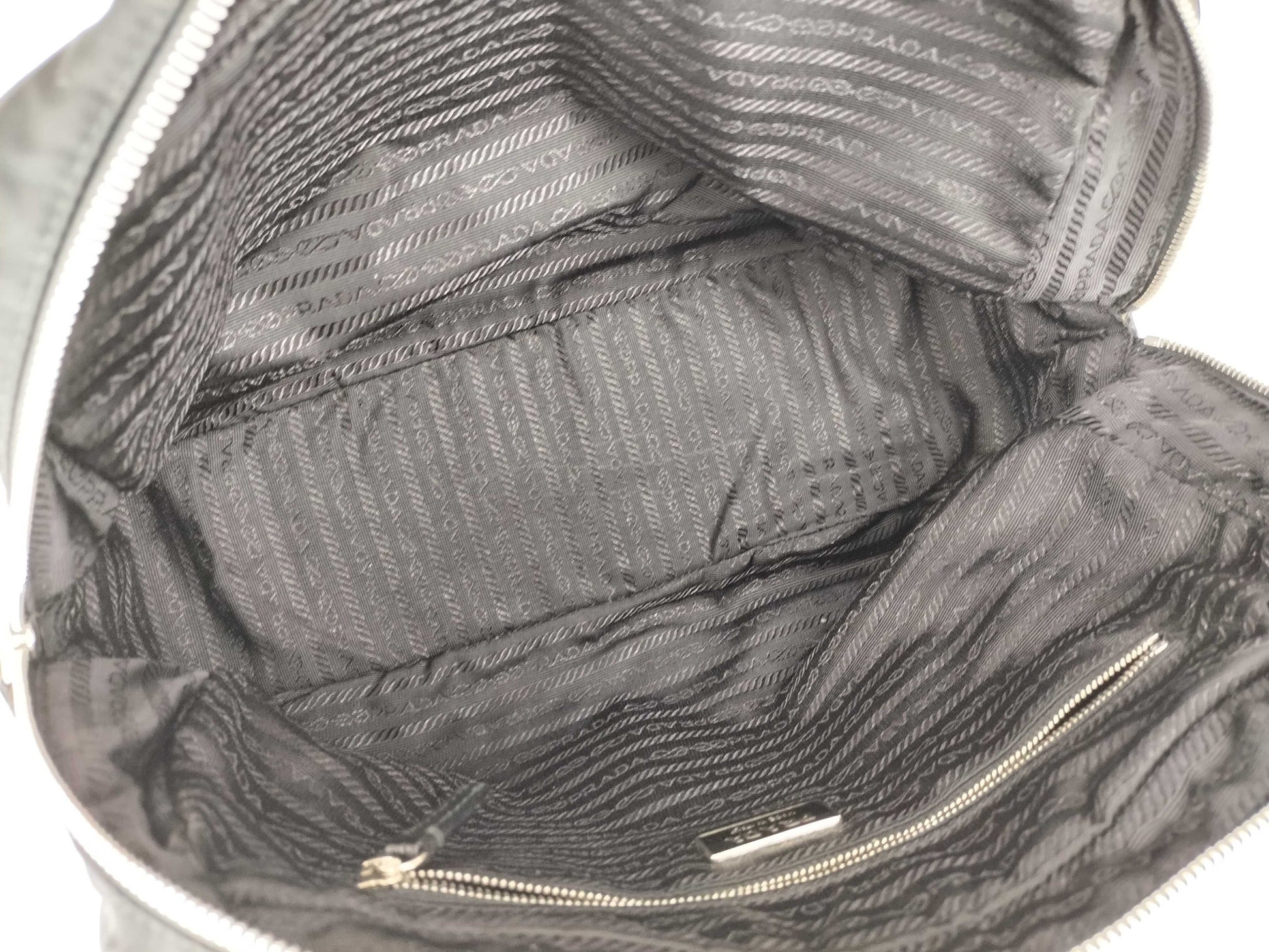 PRADA Nylon Prada Shoulder Bag, Black