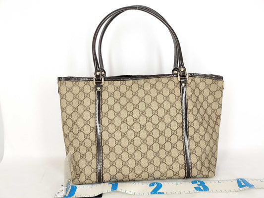 GUCCI GG Supreme Gucci Tote Brown 197953 Tote Bag