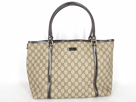 GUCCI GG Supreme Gucci Tote Brown 197953 Tote Bag