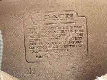 COACH shoulder bag in beige leather