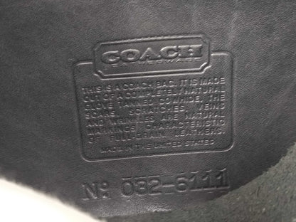 COACH 2-Way Leather Black Shoulder Bag
