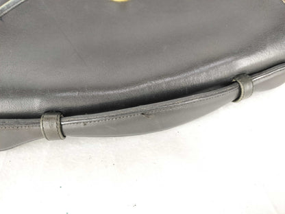 COACH 2-Way Leather Black Shoulder Bag