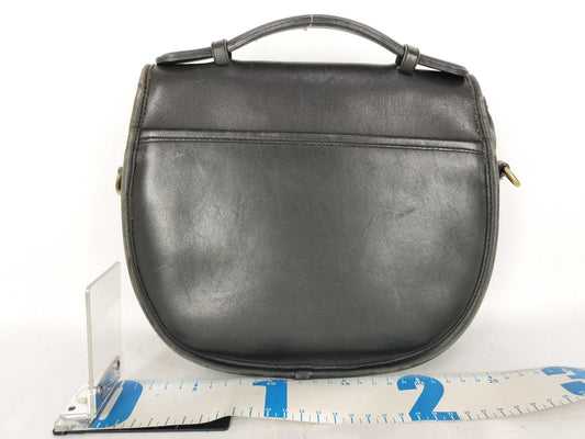 COACH 2-Way Leather Black Shoulder Bag