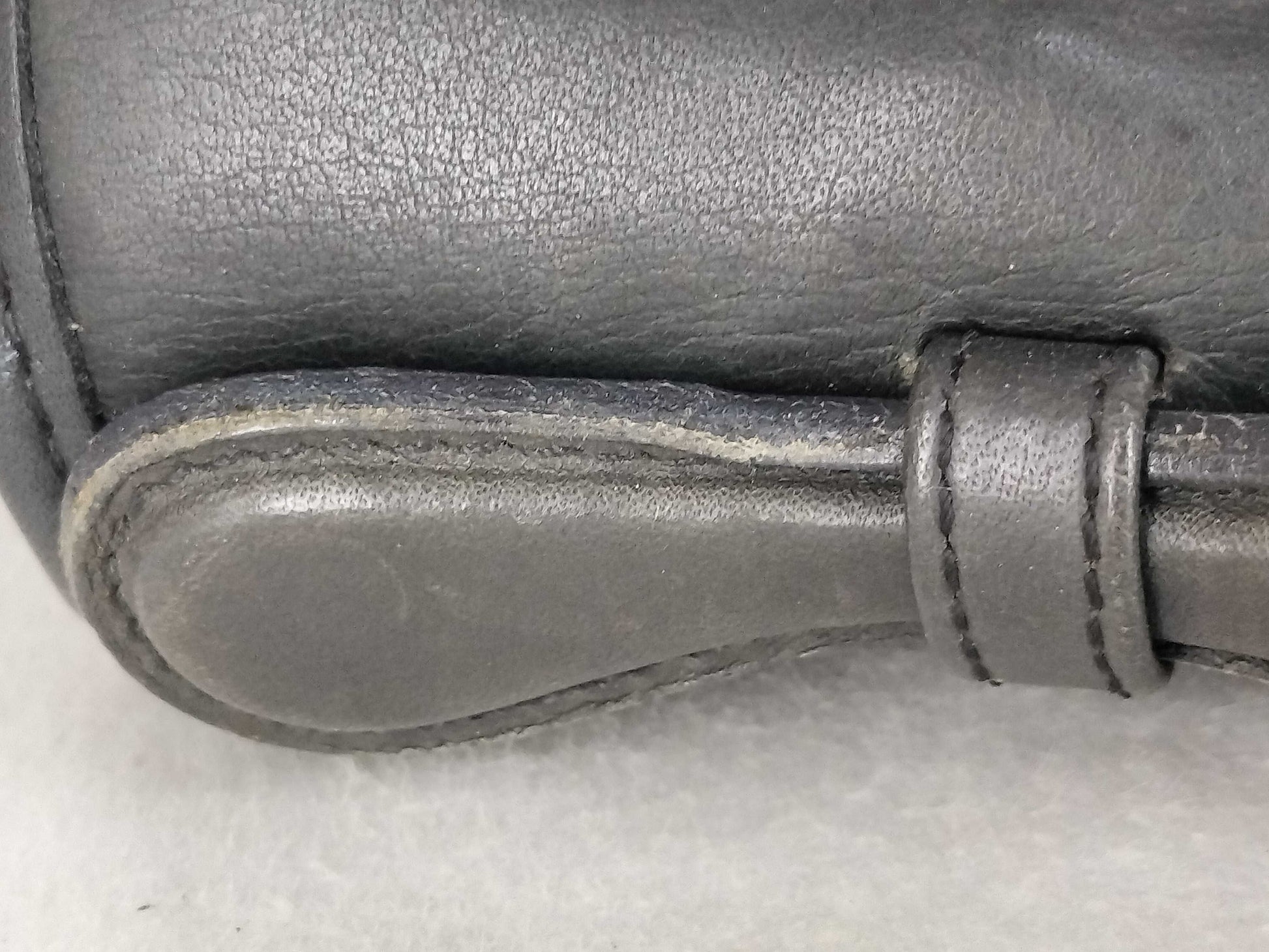 COACH 2-Way Leather Gray Shoulder Bag