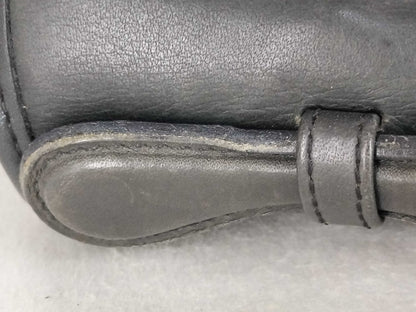 COACH 2-Way Leather Gray Shoulder Bag