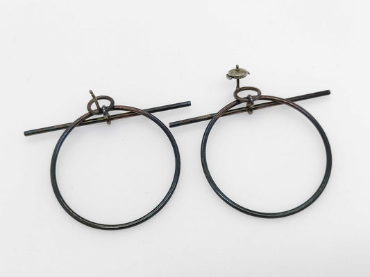 HERMES Loop Earrings MM 925 Earrings