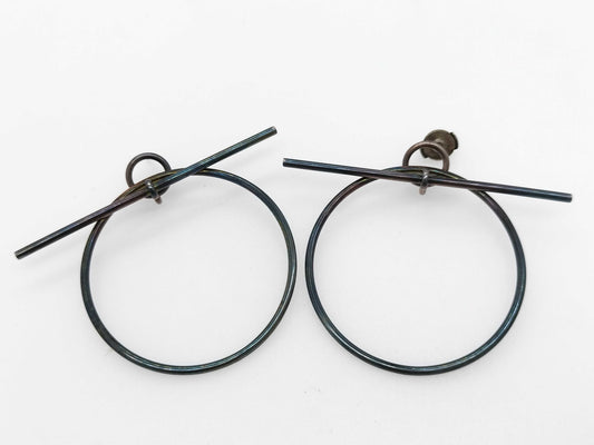 HERMES Loop Earrings MM 925 Earrings