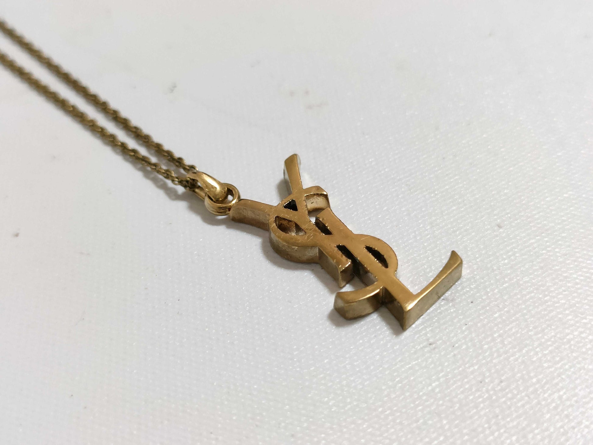 Yves Saint Laurent Cassandra Logo Necklace Yves Saint Laurent Necklace