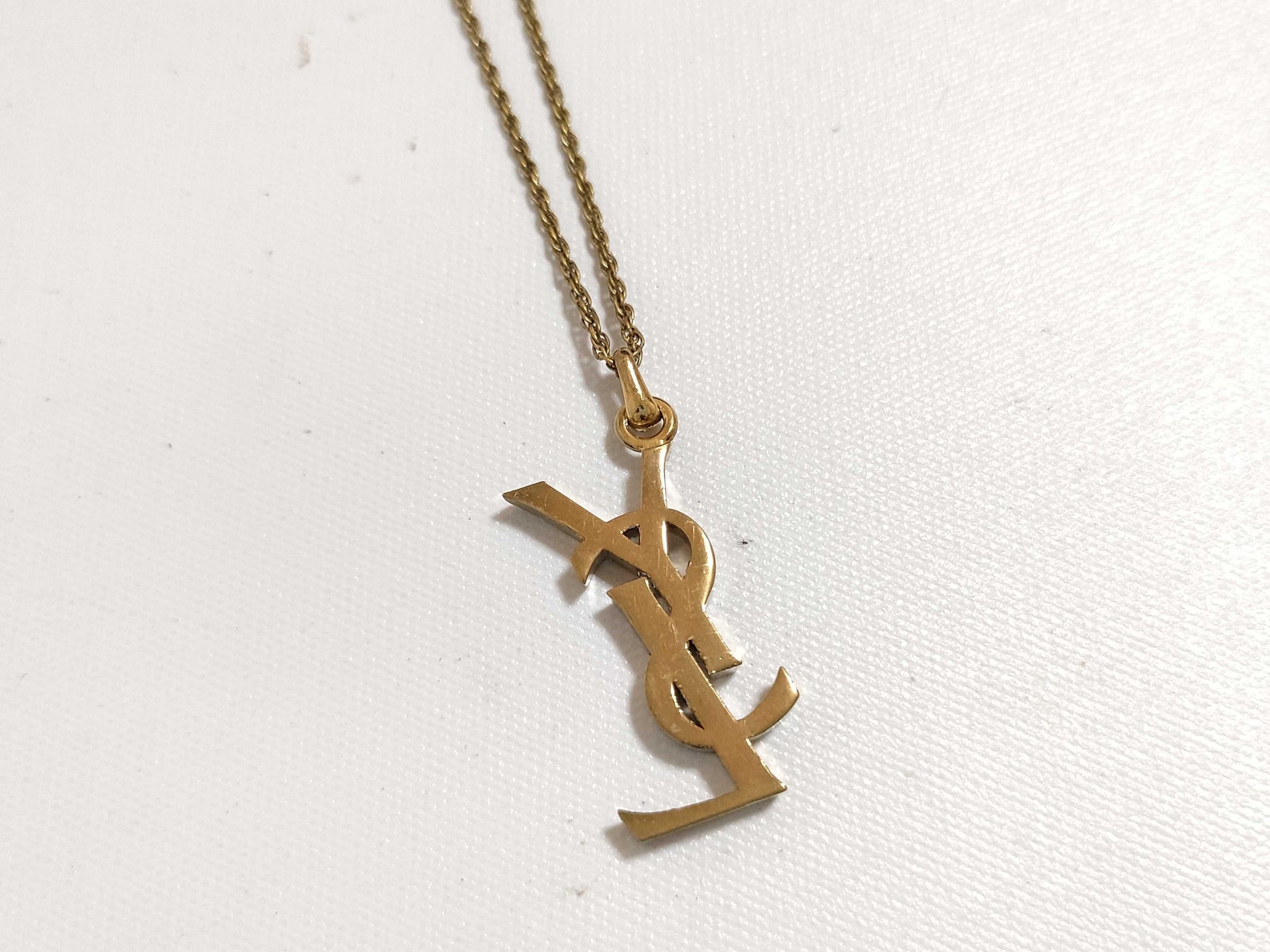 Yves Saint Laurent Cassandra Logo Necklace Yves Saint Laurent Necklace