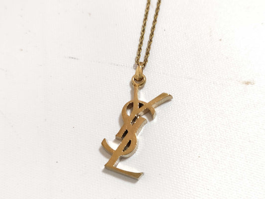 Yves Saint Laurent Cassandra Logo Necklace Yves Saint Laurent Necklace