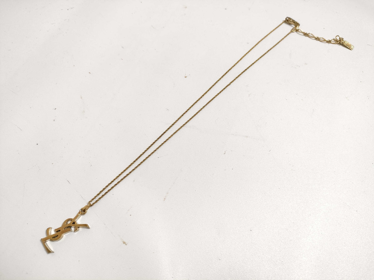 Yves Saint Laurent Cassandra Logo Necklace Yves Saint Laurent Necklace