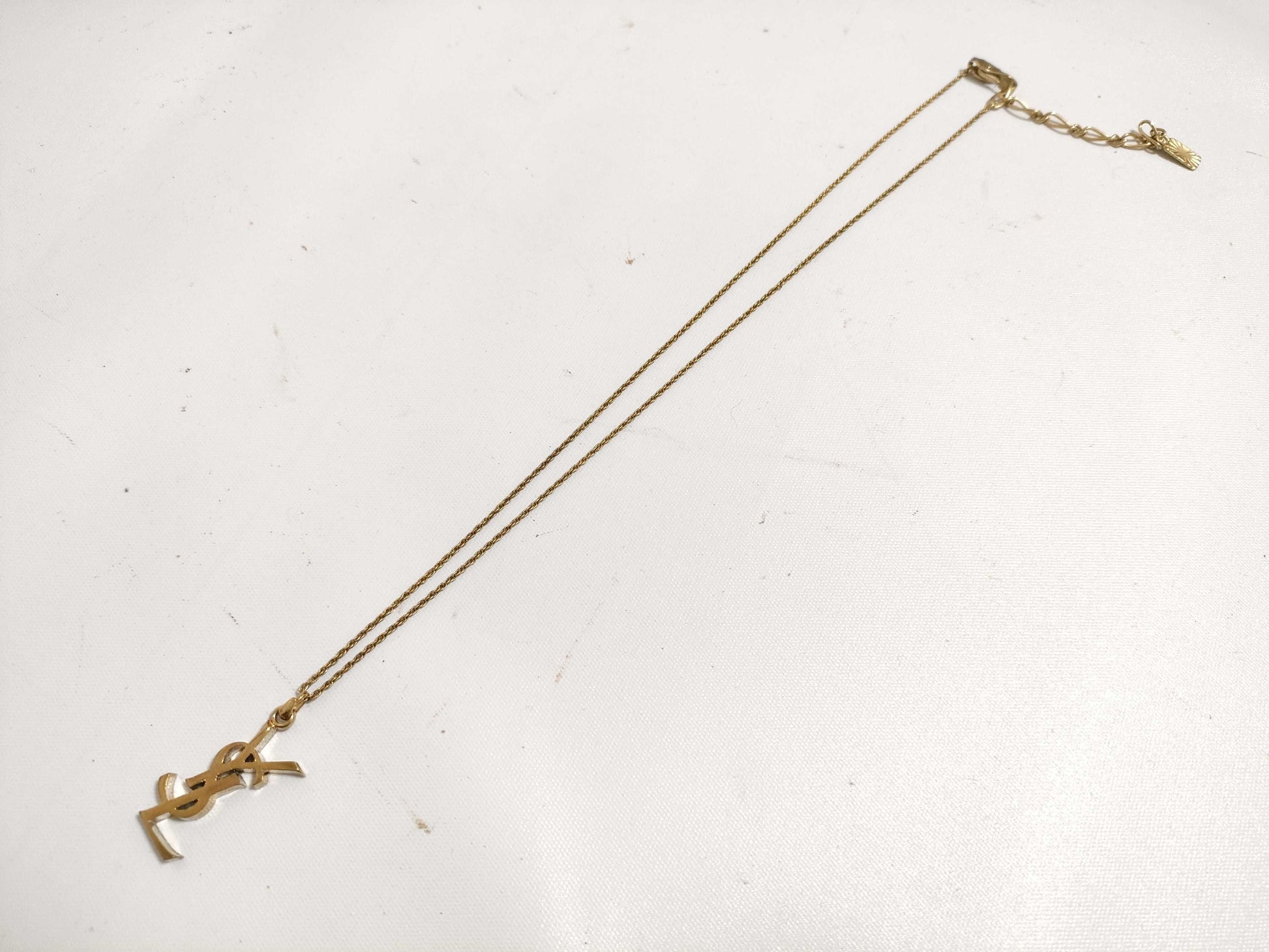 Yves Saint Laurent Cassandra Logo Necklace Yves Saint Laurent Necklace