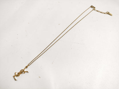 Yves Saint Laurent Cassandra Logo Necklace Yves Saint Laurent Necklace