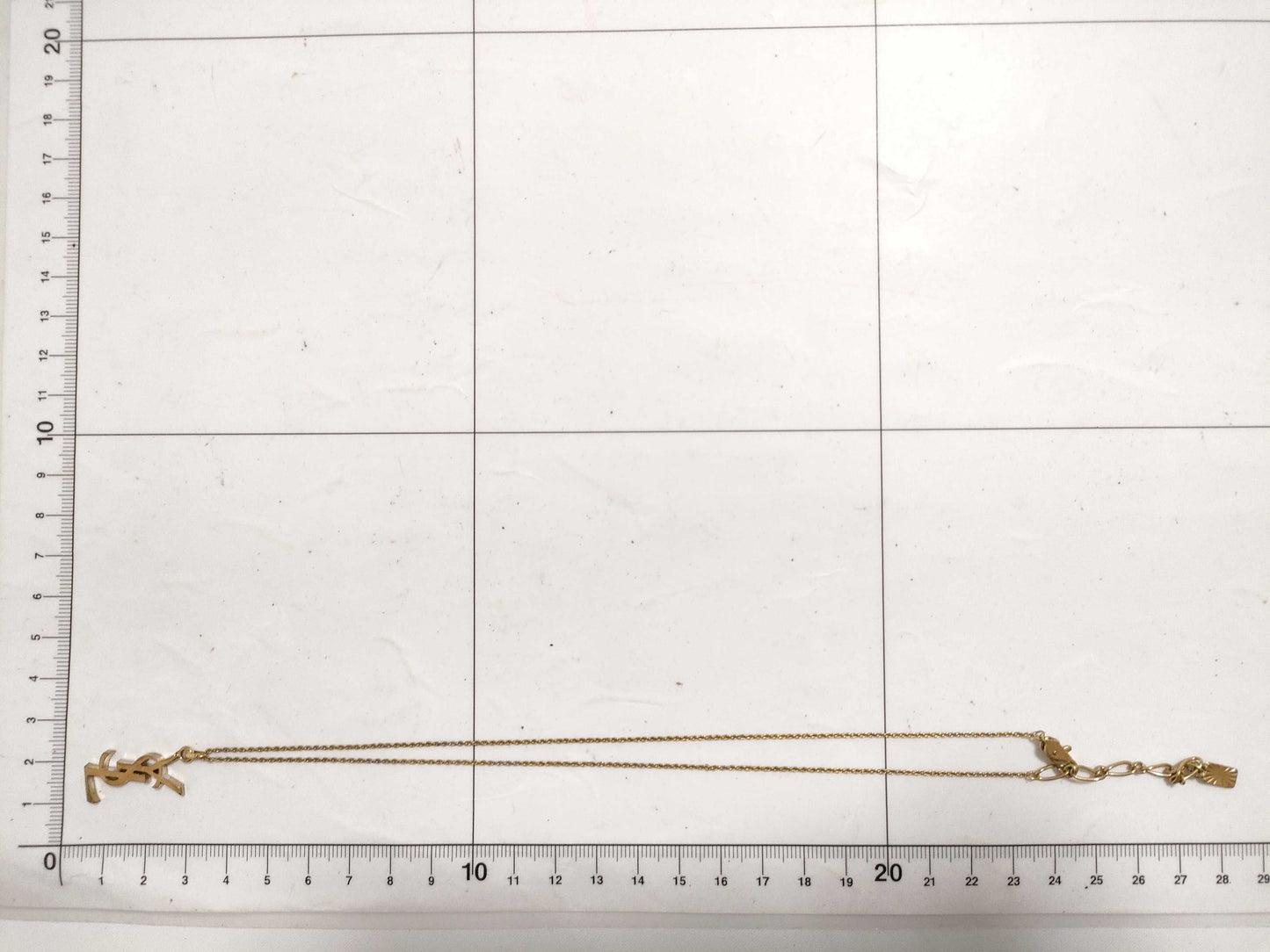 Yves Saint Laurent Cassandra Logo Necklace Yves Saint Laurent Necklace
