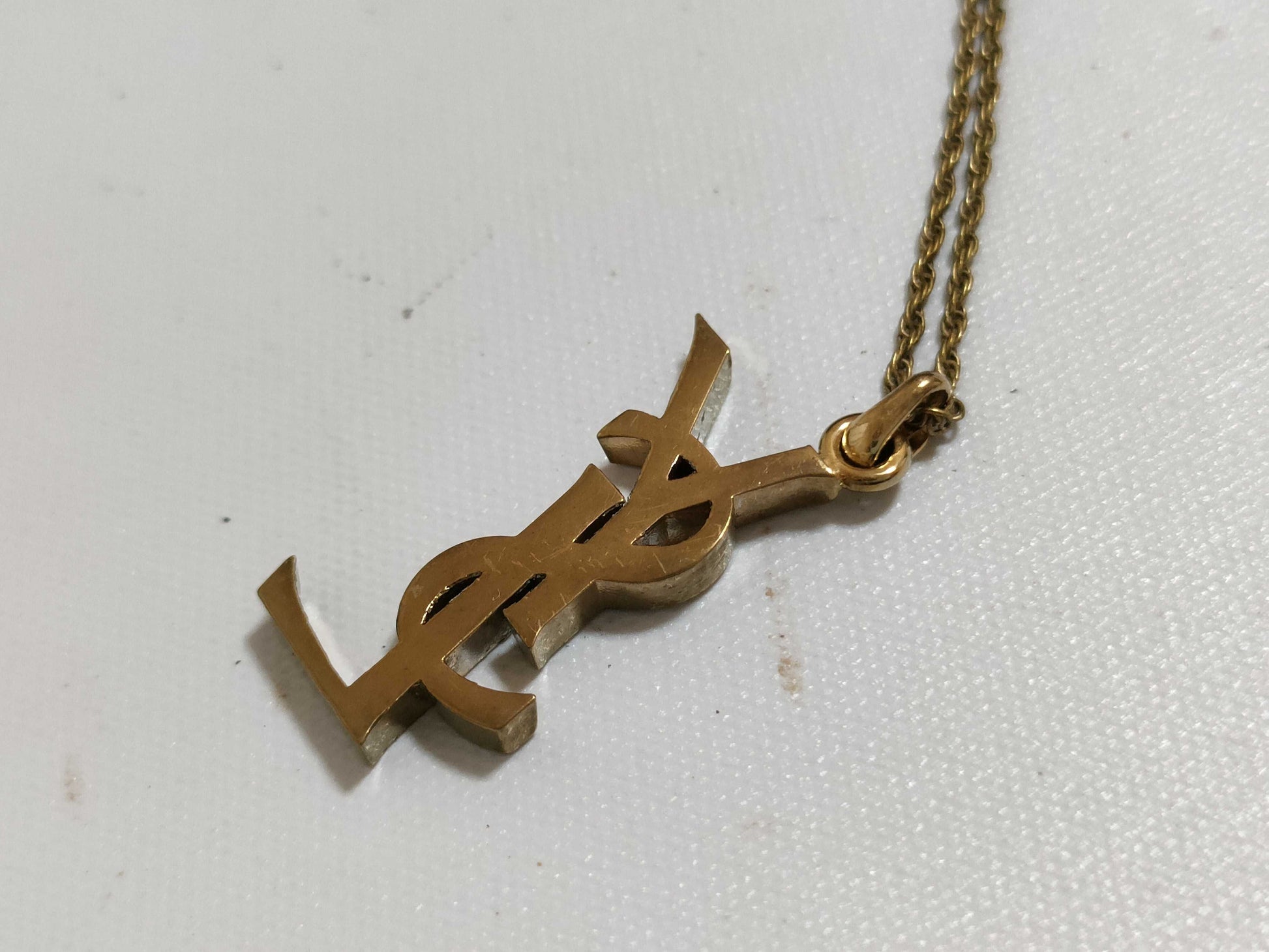 Yves Saint Laurent Cassandra Logo Necklace Yves Saint Laurent Necklace