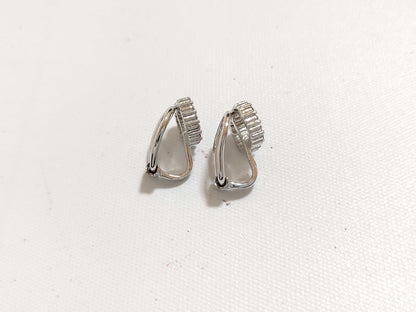 Dior Christian Dior CD Logo Rhinestone Clair D Lune Earrings