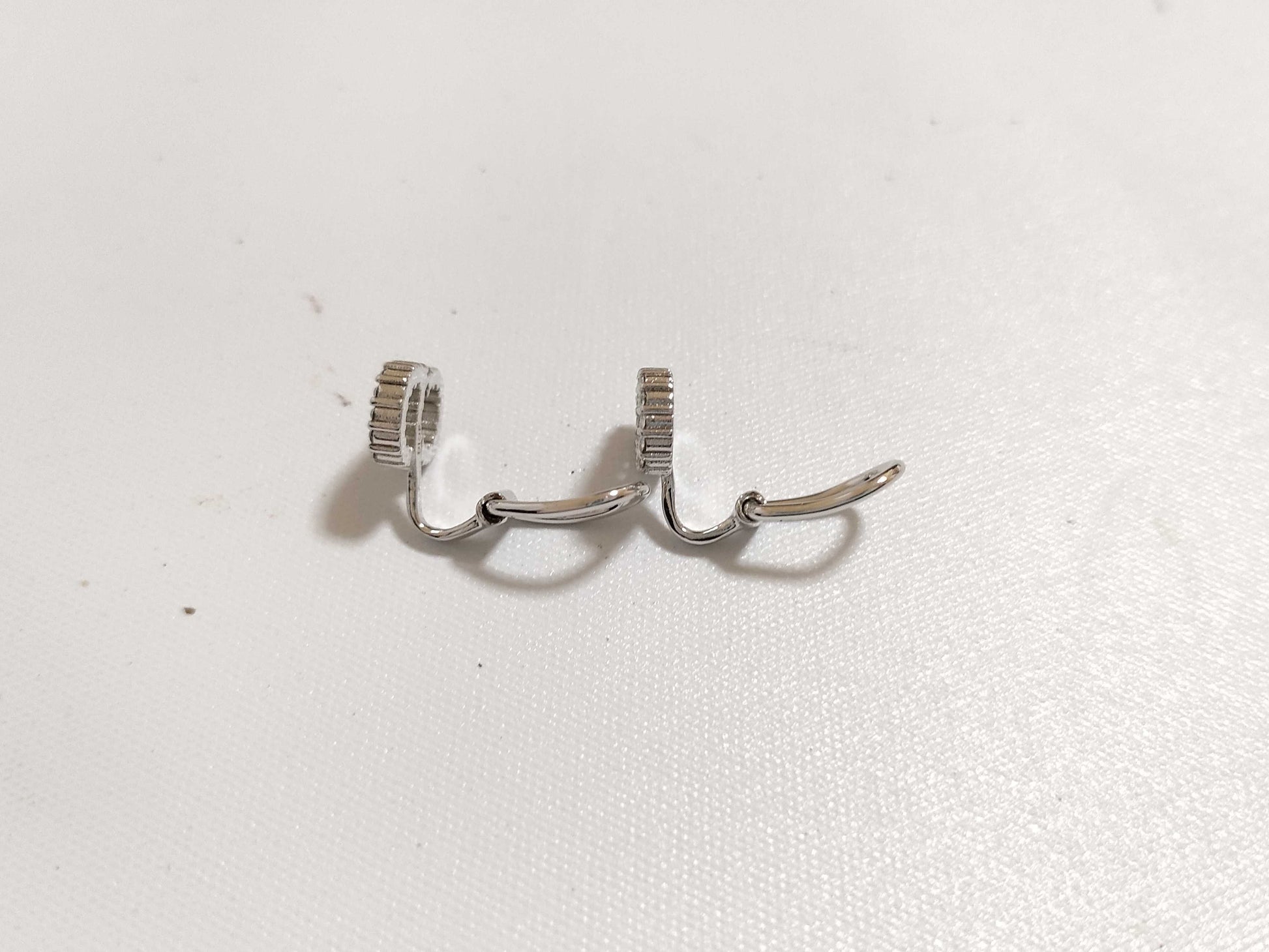 Dior Christian Dior CD Logo Rhinestone Clair D Lune Earrings