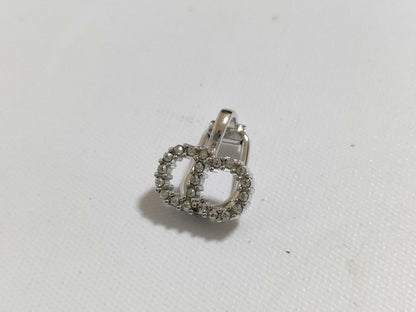 Dior Christian Dior CD Logo Rhinestone Clair D Lune Earrings