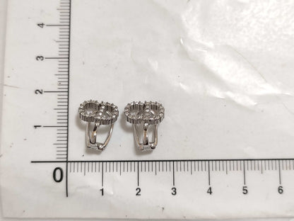 Dior Christian Dior CD Logo Rhinestone Clair D Lune Earrings