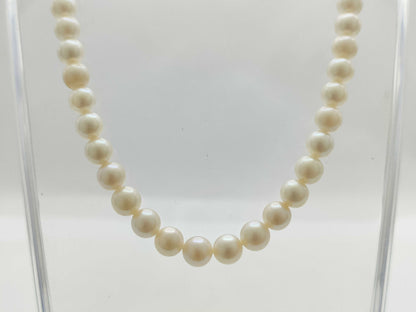 Pearl diameter approximately 6.5-6.9mm, Sterling Silver, 28.1g, Necklace 