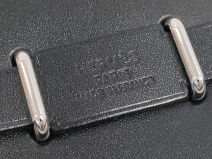 HERMES Airbag Zip 20 Le Tourne K Stamp Ecru/Black H085414CKAF Shoulder Bag