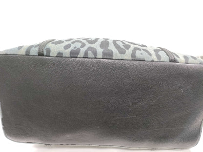 DOLCE&GABBANA Dolce & Gabbana Denim Leopard Print Blue x Black Tote Bag
