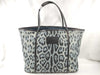 DOLCE&GABBANA Dolce & Gabbana Denim Leopard Print Blue x Black Tote Bag