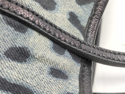 DOLCE&GABBANA Dolce & Gabbana Denim Leopard Print Blue x Black Tote Bag