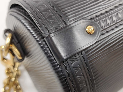 LOUIS VUITTON RFID Verified, Serial Number Unverified, Epi Louis Vuitton Papillon Trunk Noir M58655 Shoulder Bag