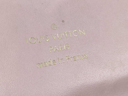 LOUIS VUITTON RFID Verified S N 4199 Monogram Louis Vuitton Monogram Portefeuille Flore Chain Rose Ballerine Shoulder Bag