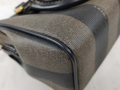 FENDI Pecan Monogram Boston Small Handbag