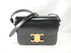 CELINE Teen Triomphe Small Shoulder Bag, Black