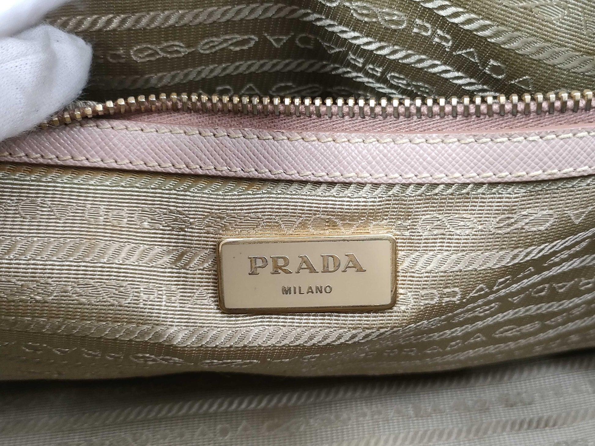 PRADA Prada Boston Cameo Saffiano Handbag