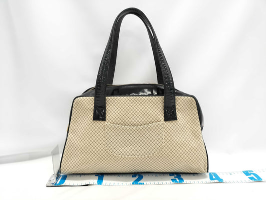 CHANEL Chanel Canvas x Enamel Boston Bag Boston Bag