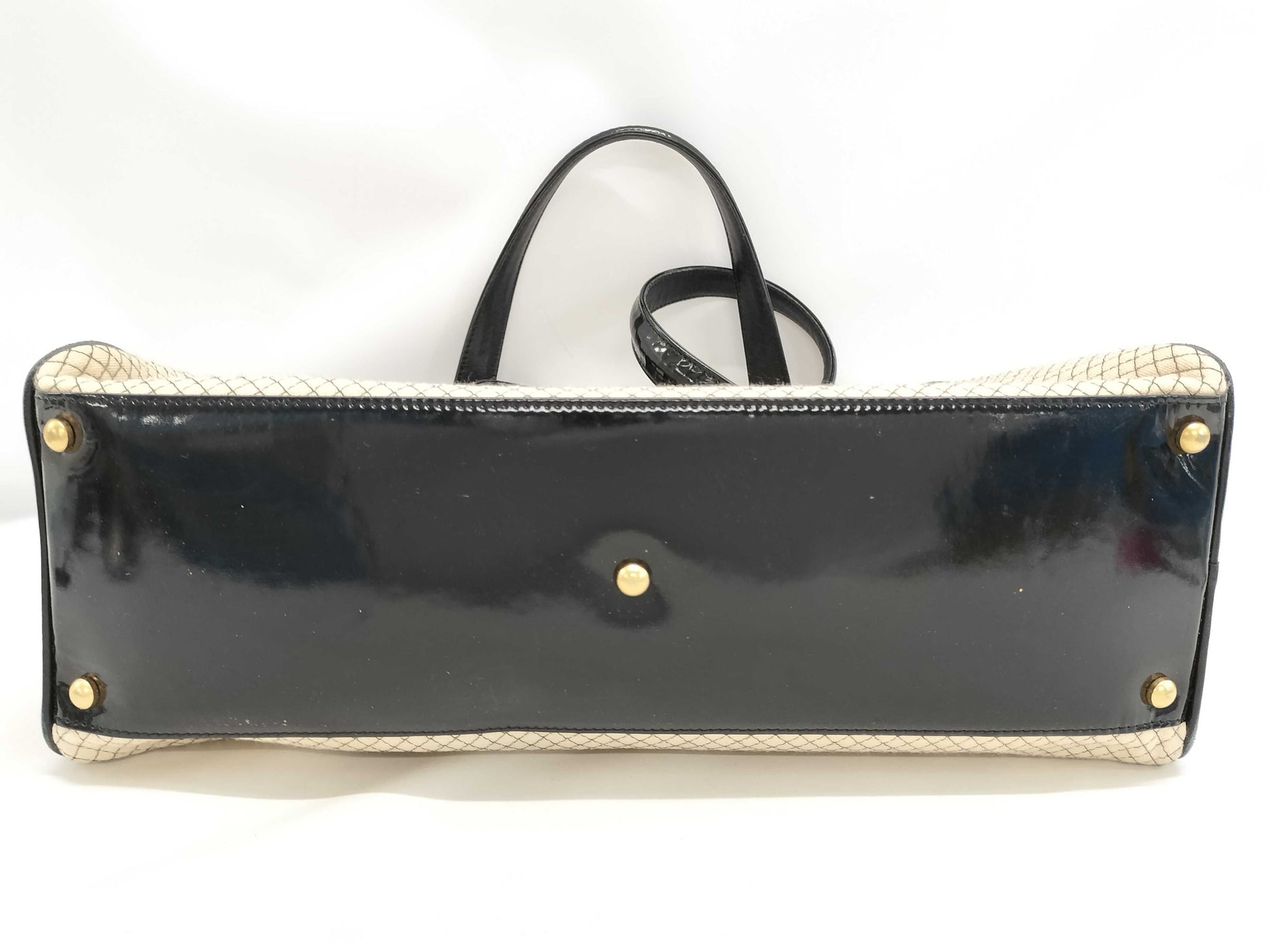 CHANEL Chanel Canvas x Enamel Boston Bag Boston Bag