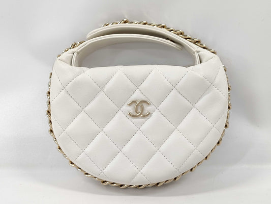 CHANEL Matelasse Mini Bag White Bag