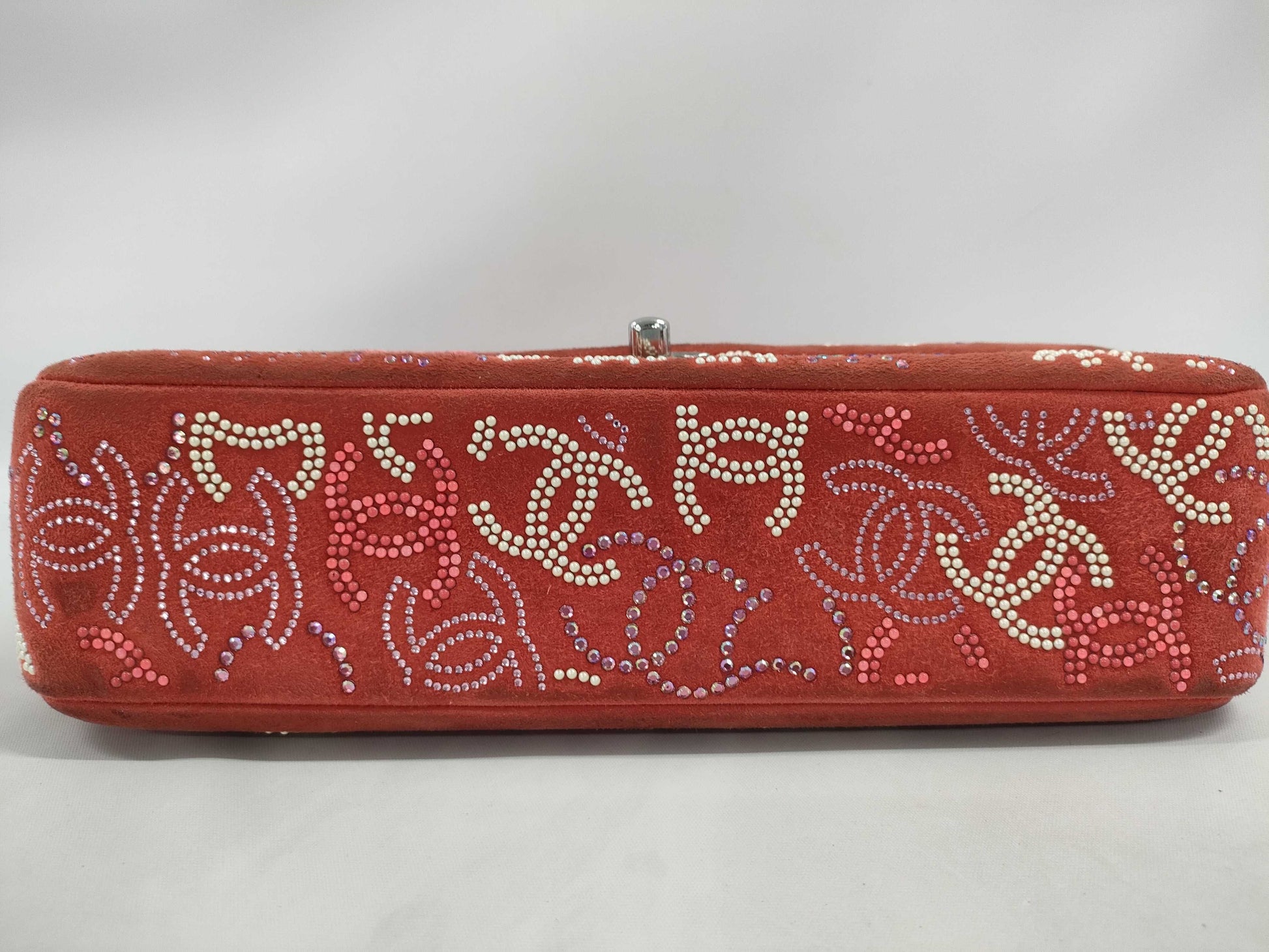 CHANEL SAMPLE COCO MARK RHINESTONE SHOULDER BAG