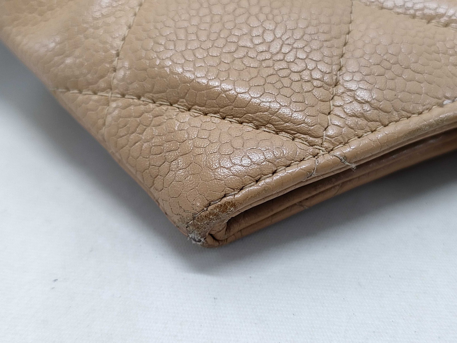 CHANEL Caviar Skin Reissue Tote Bag, Beige