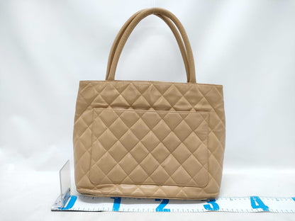 CHANEL Caviar Skin Reissue Tote Bag, Beige