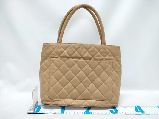 CHANEL Caviar Skin Reissue Tote Bag, Beige