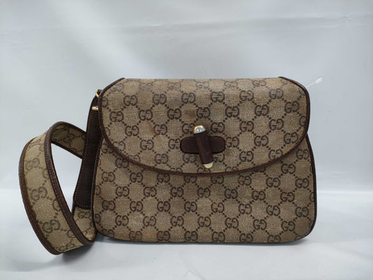 GUCCI GG Canvas Shoulder Bag