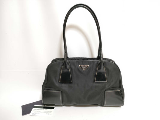 PRADA Nylon Prada Saffiano Handbag