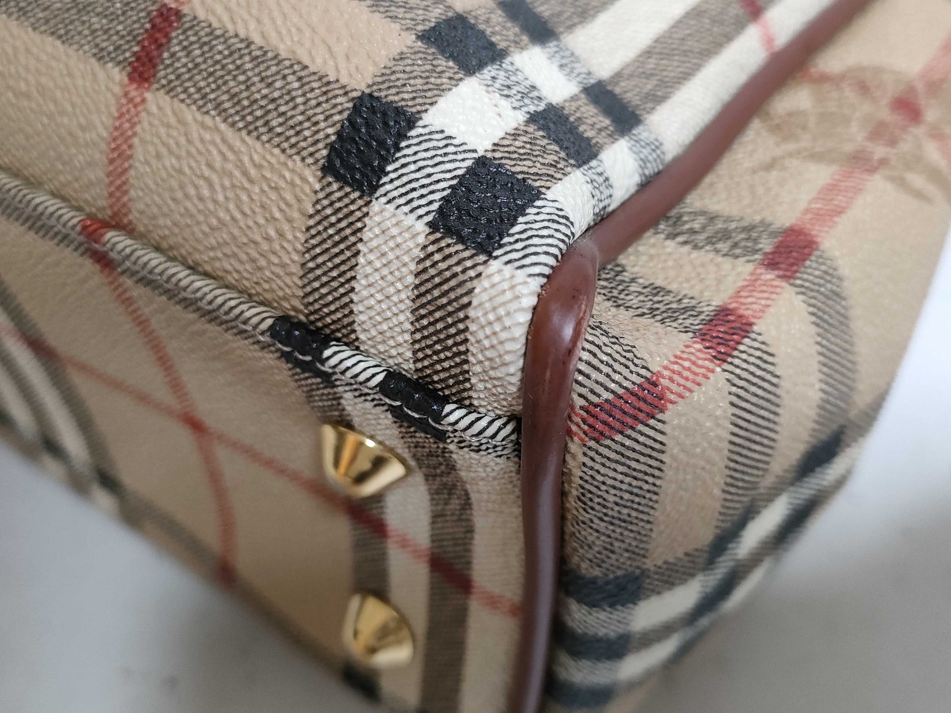 BURBERRY Nova Check Handbag Tote Bag Tote Bag