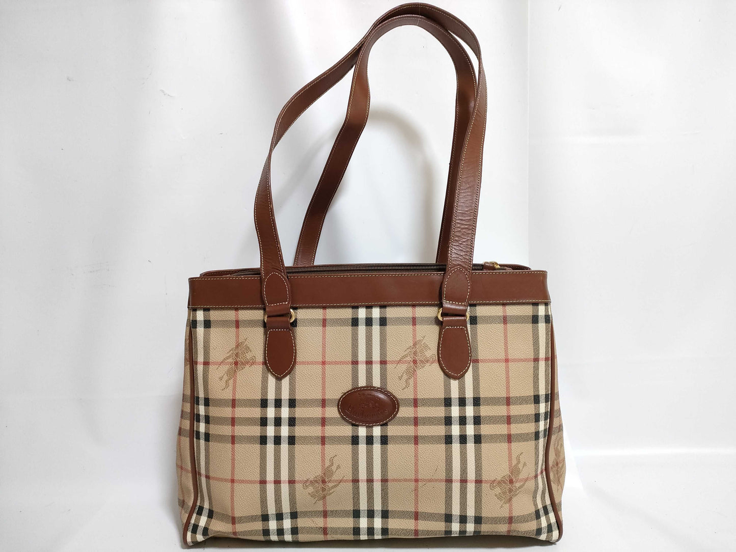 BURBERRY Nova Check Handbag Tote Bag Tote Bag
