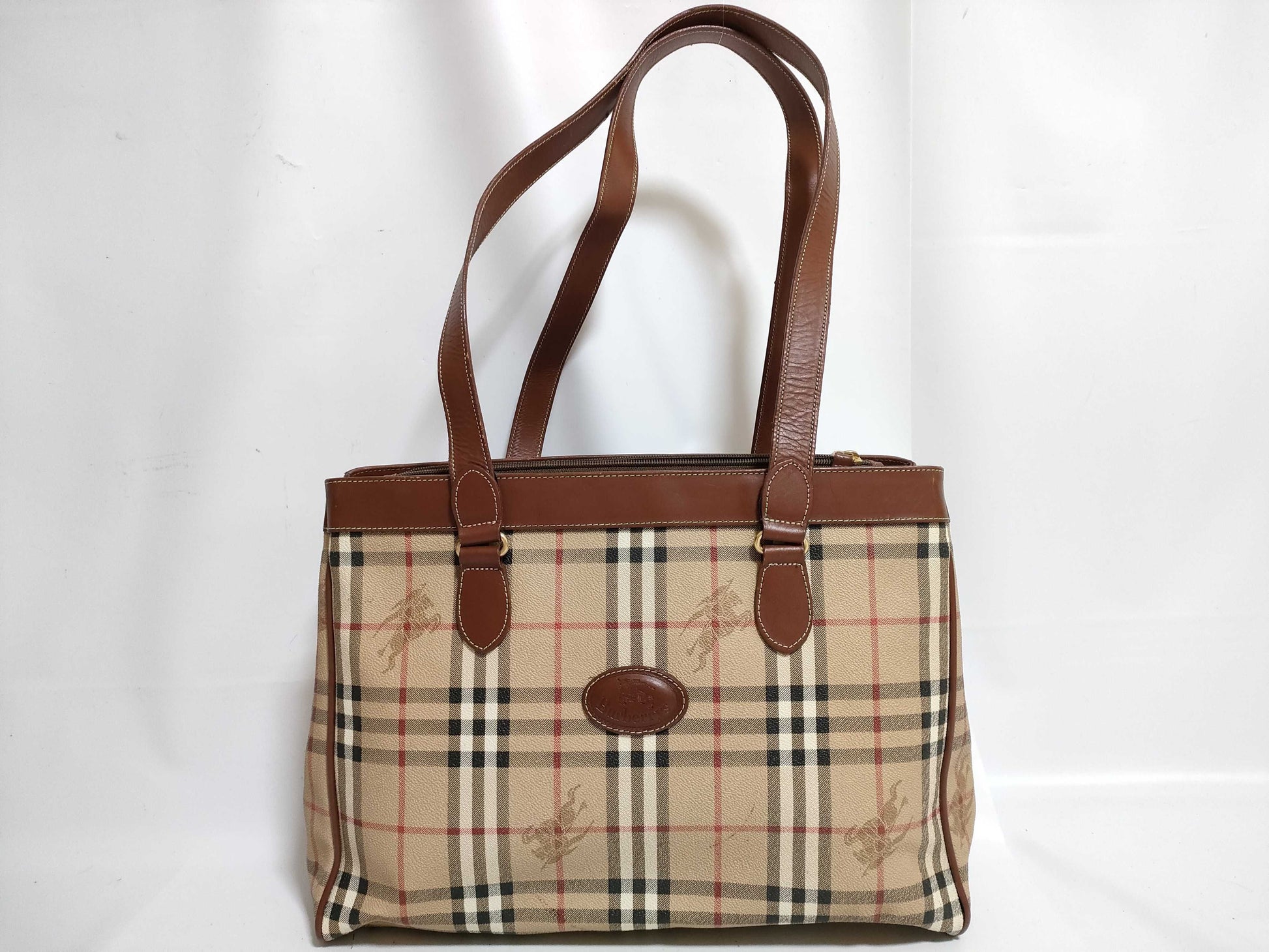 BURBERRY Nova Check Handbag Tote Bag Tote Bag