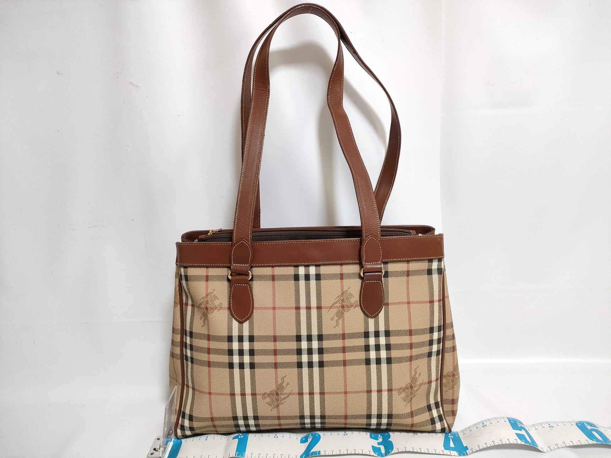 BURBERRY Nova Check Handbag Tote Bag Tote Bag
