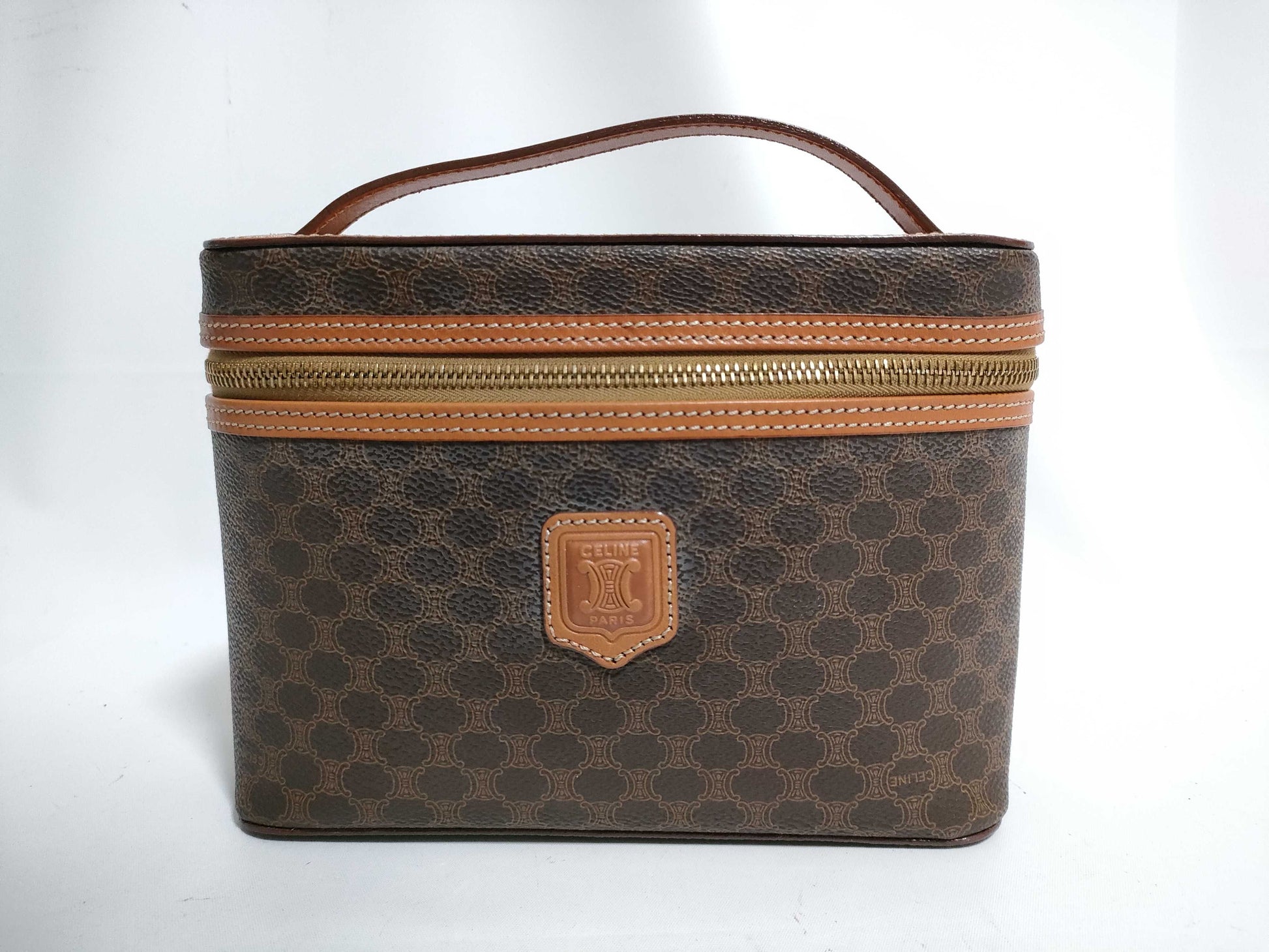 CELINE Macadam Vanity Handbag Vanity Bag