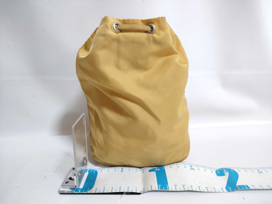 PRADA Nylon Prada Saffiano Drawstring Bag Pouch